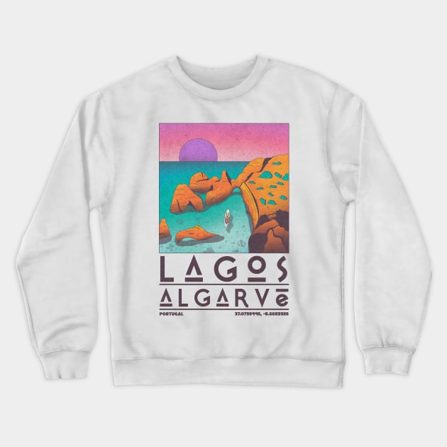 Lagos, Algarve, Portugal Crewneck Sweatshirt by JDP Designs